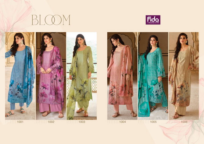 Bloom By Fida Printed Pashmina Dress Material Catalog